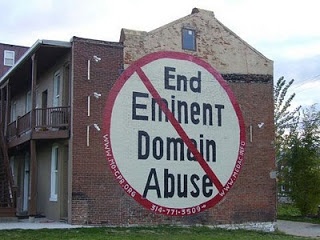 Anti-eminent domain mural on St. Louis