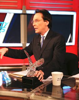 Alan Colmes with his Crystal Eagle